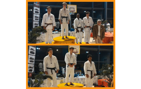 2019-01-20 Ludo et Mamy Niaina 3èmes au championnat départemental Cadets (à Valleiry) et se qualifient pour les 1/2 finales du championnat de France